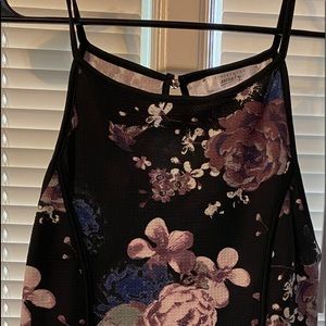 Flower Print Dressy Tank Top